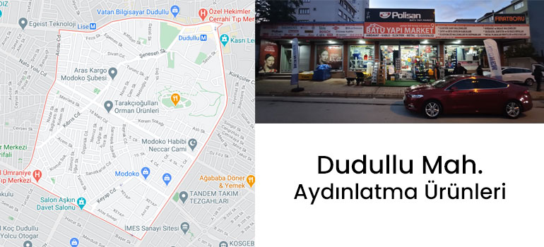 Dudullu led spot panel elektrik ve aydınlatma ürünleri