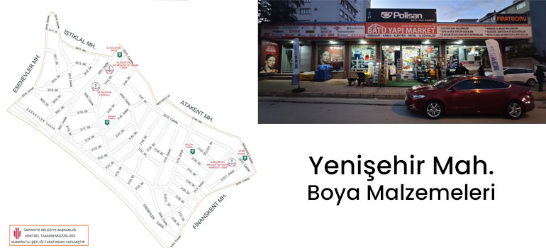 Yenişehir iç & dış boyalar ve boya malzemeleri