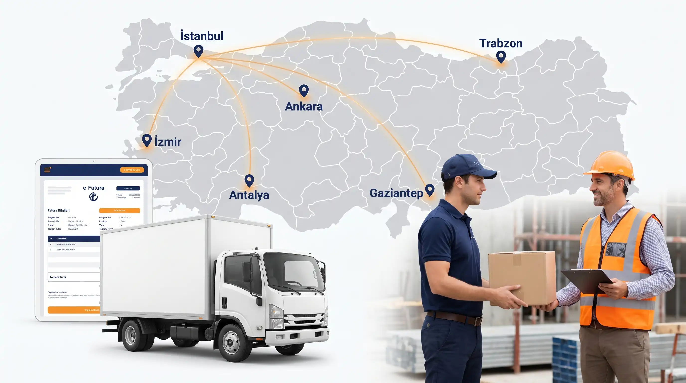 Türkiye geneli kurumsal yapı market ve toptan inşaat malzemeleri sevkiyat süreci